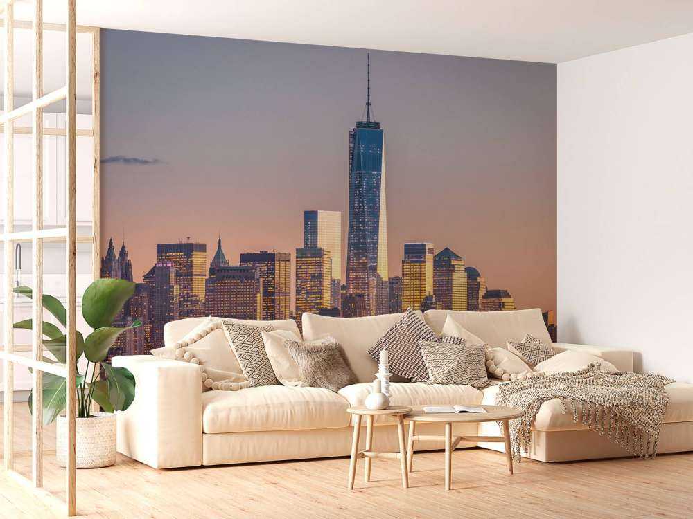 Solnedgang i New York