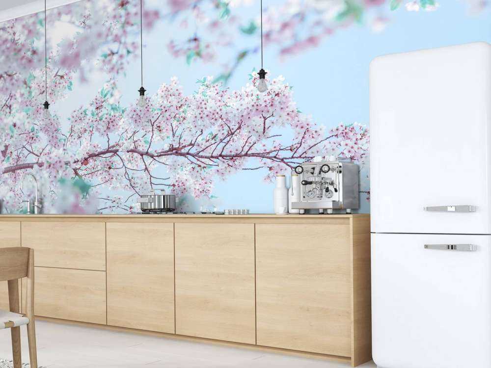 Sesambrød Nærbilde Hvitløkspalmer med blå himmel Palmetrær om sommeren Søt godteri