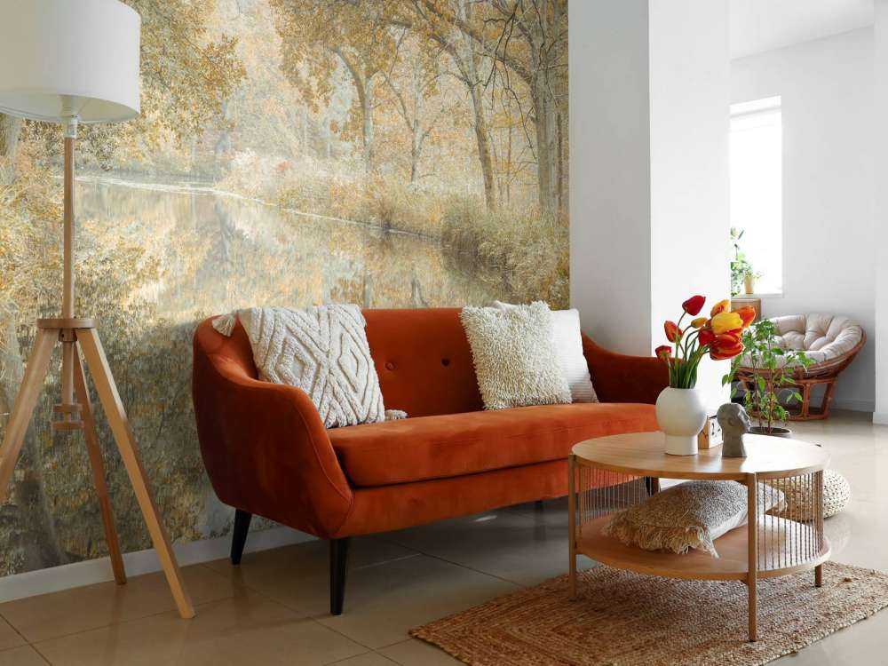 Kanal gjennom skogdekket