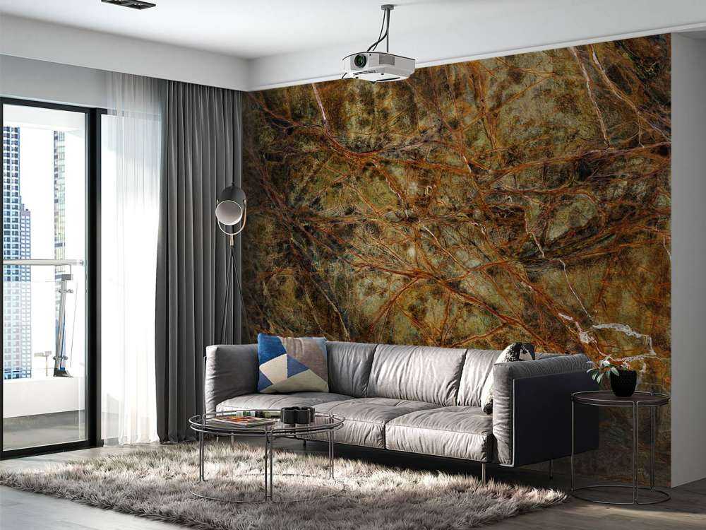 Marmor med fargede årer