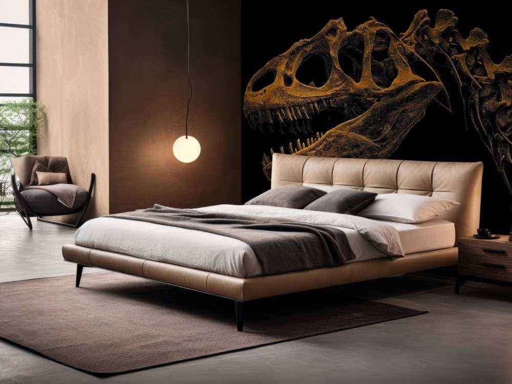 Skjelett av en dinosaur