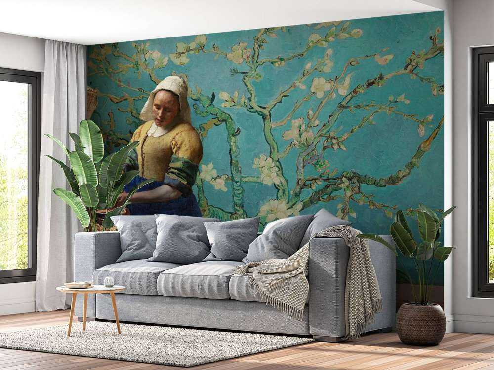 Melkejenta og mandelblomsterjenta