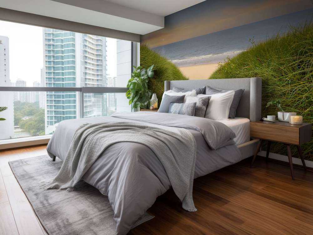 Solnedgang på stranden