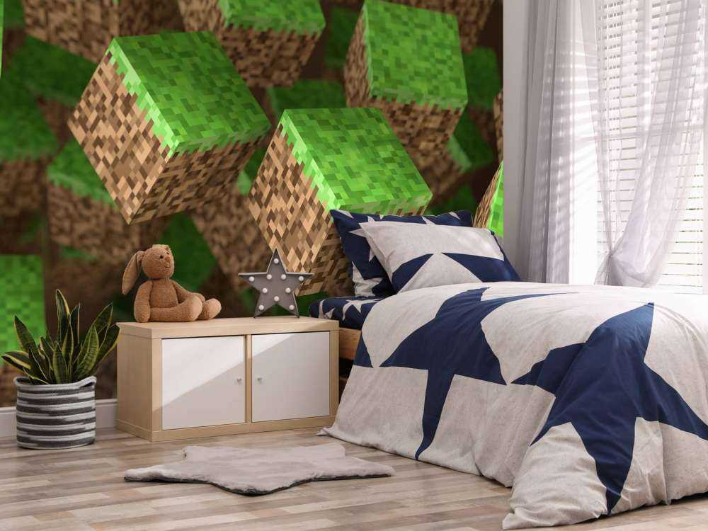 3D Minecraft-gressblokker