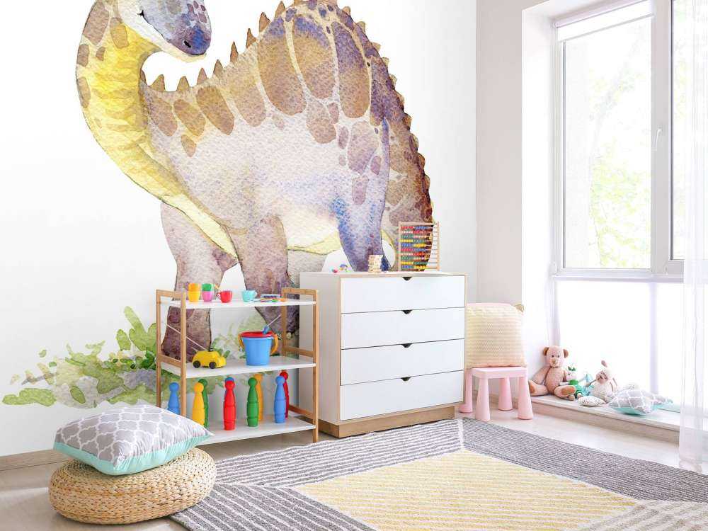 Dinosaur fra akvarell