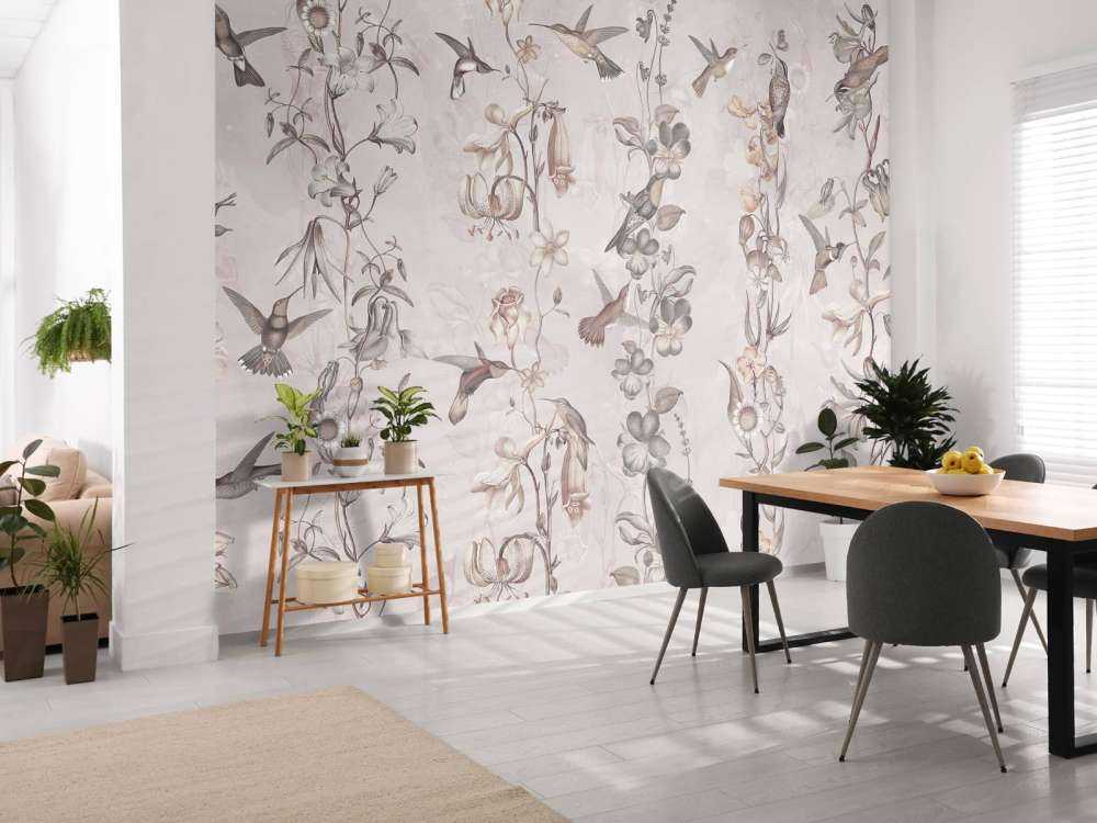 Eng- og hageblomster lys gul