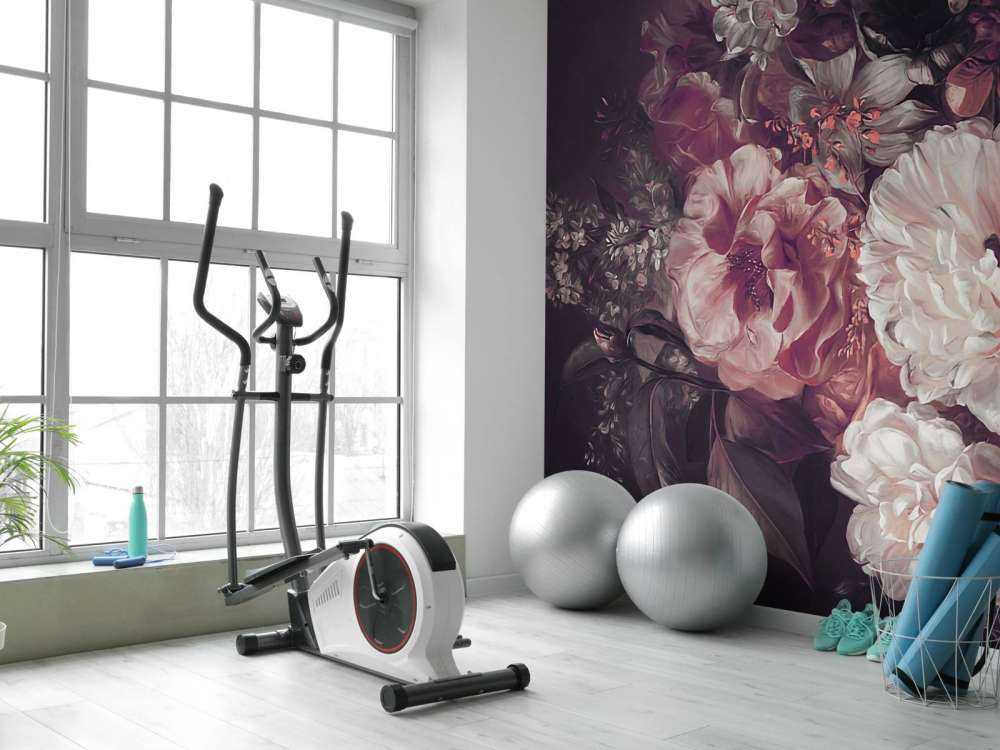 Bukett med lilla rød