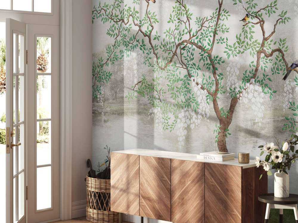 Vintagemalt landskap