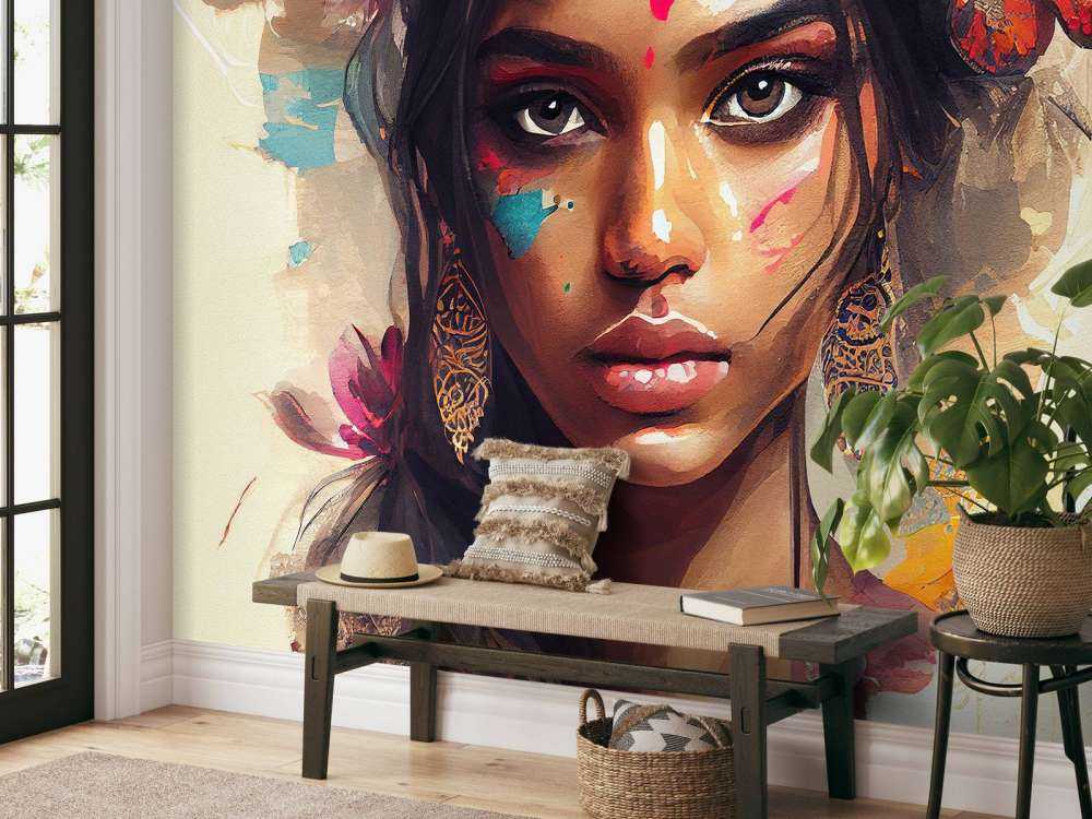 Watercolor Hindu Woman #1