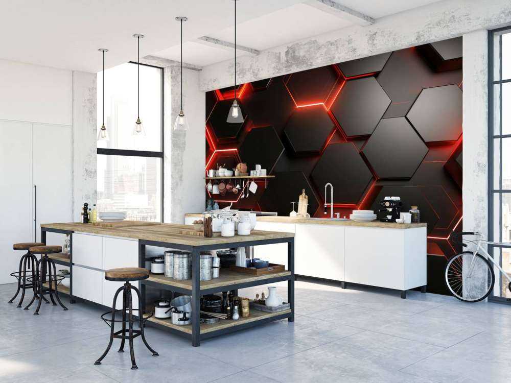 Flammende Hexagoner