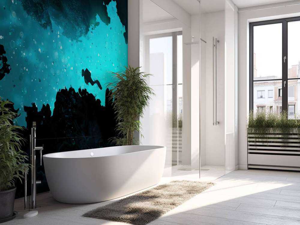 Smal hule med dykker