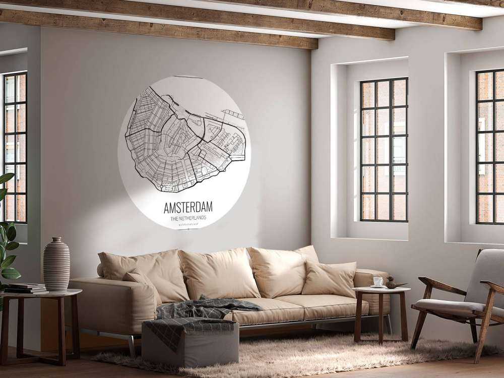 Unikt kart over Amsterdam