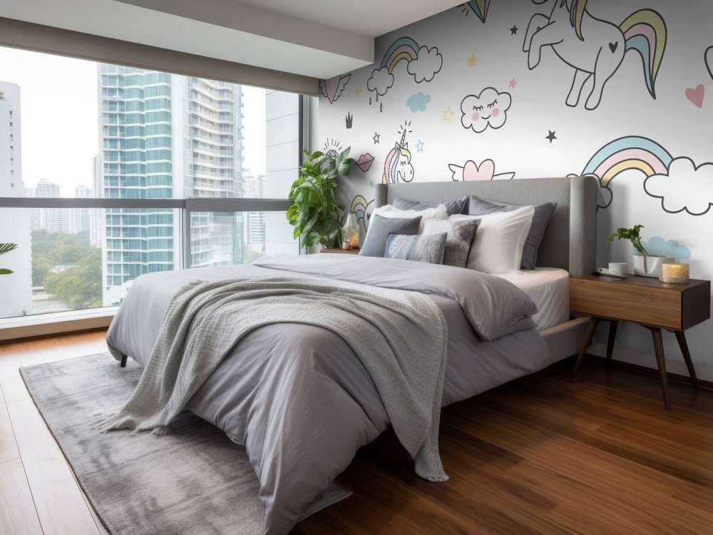 Enhjørninger med hjerter