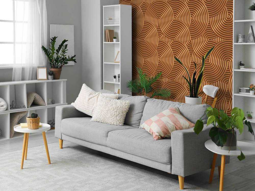 Metallbakgrunn med sirkler