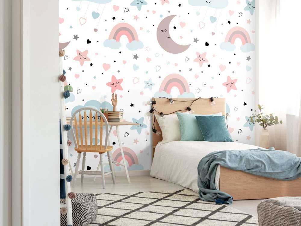 Skyer, måner og regnbuer