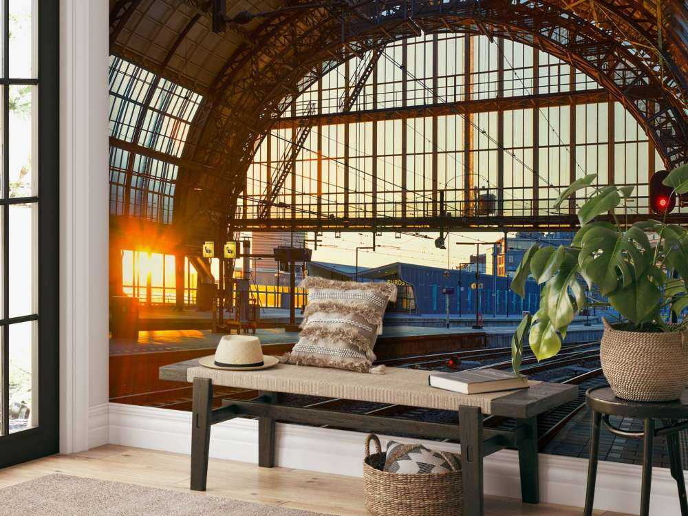 Soloppgang på stasjonen