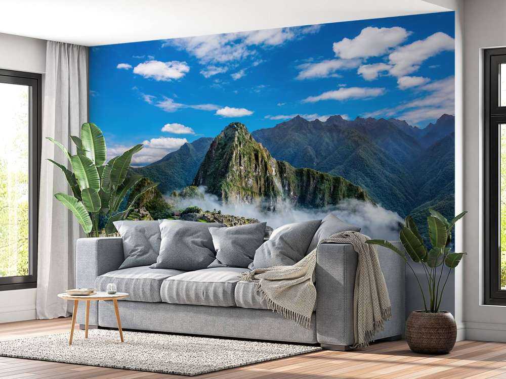 Machu Picchu i tåken