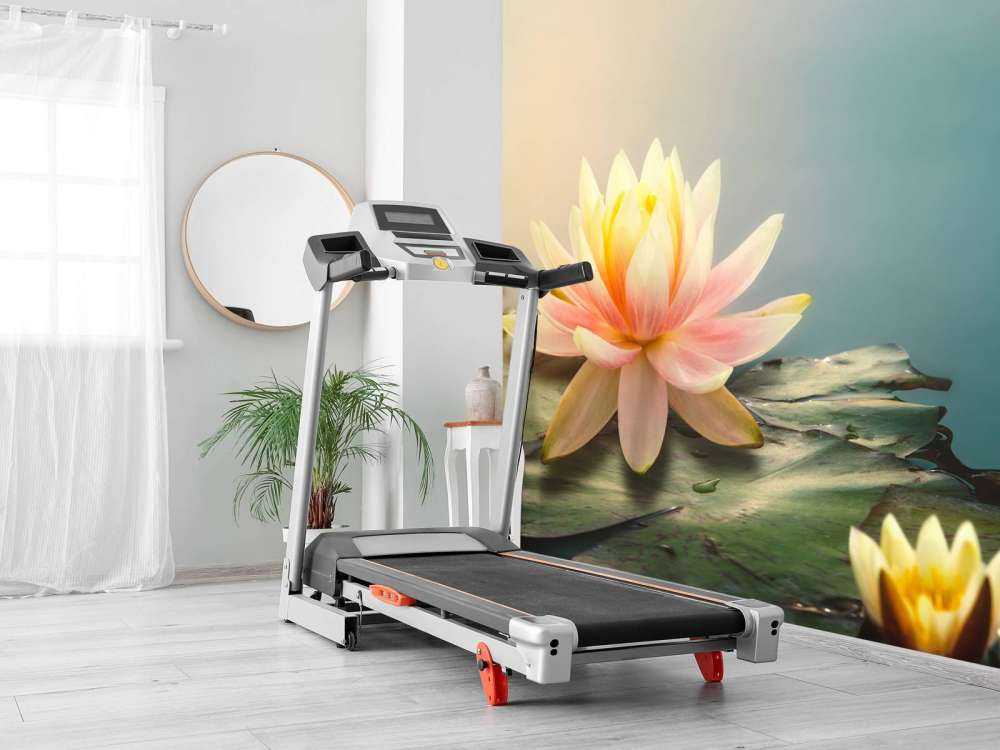 Dame med lotusblomster