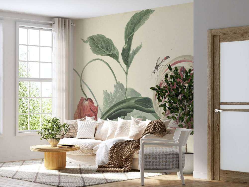 tulipann og en valmue, Willem van Leen