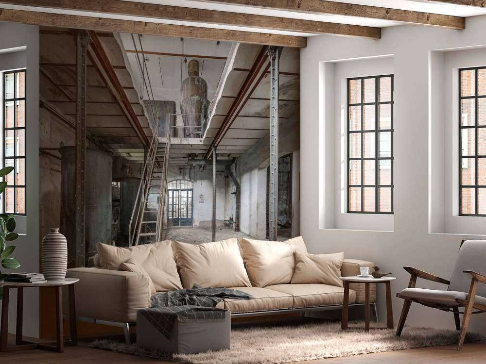 Forlatt gammel fabrikk