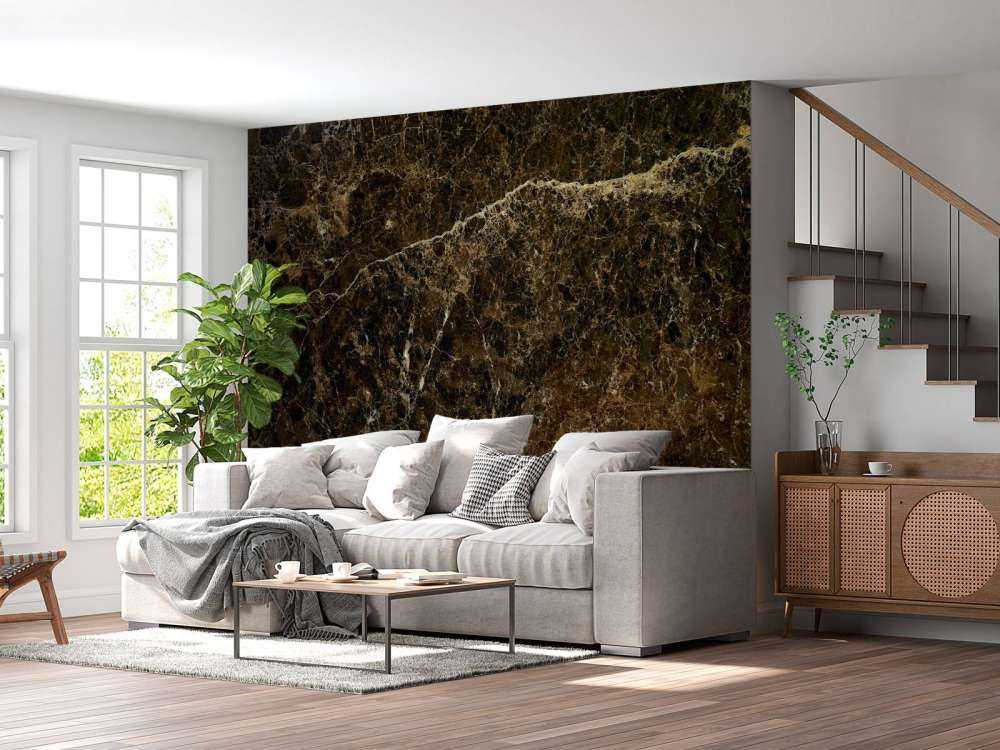 Marmor med gullstruktur