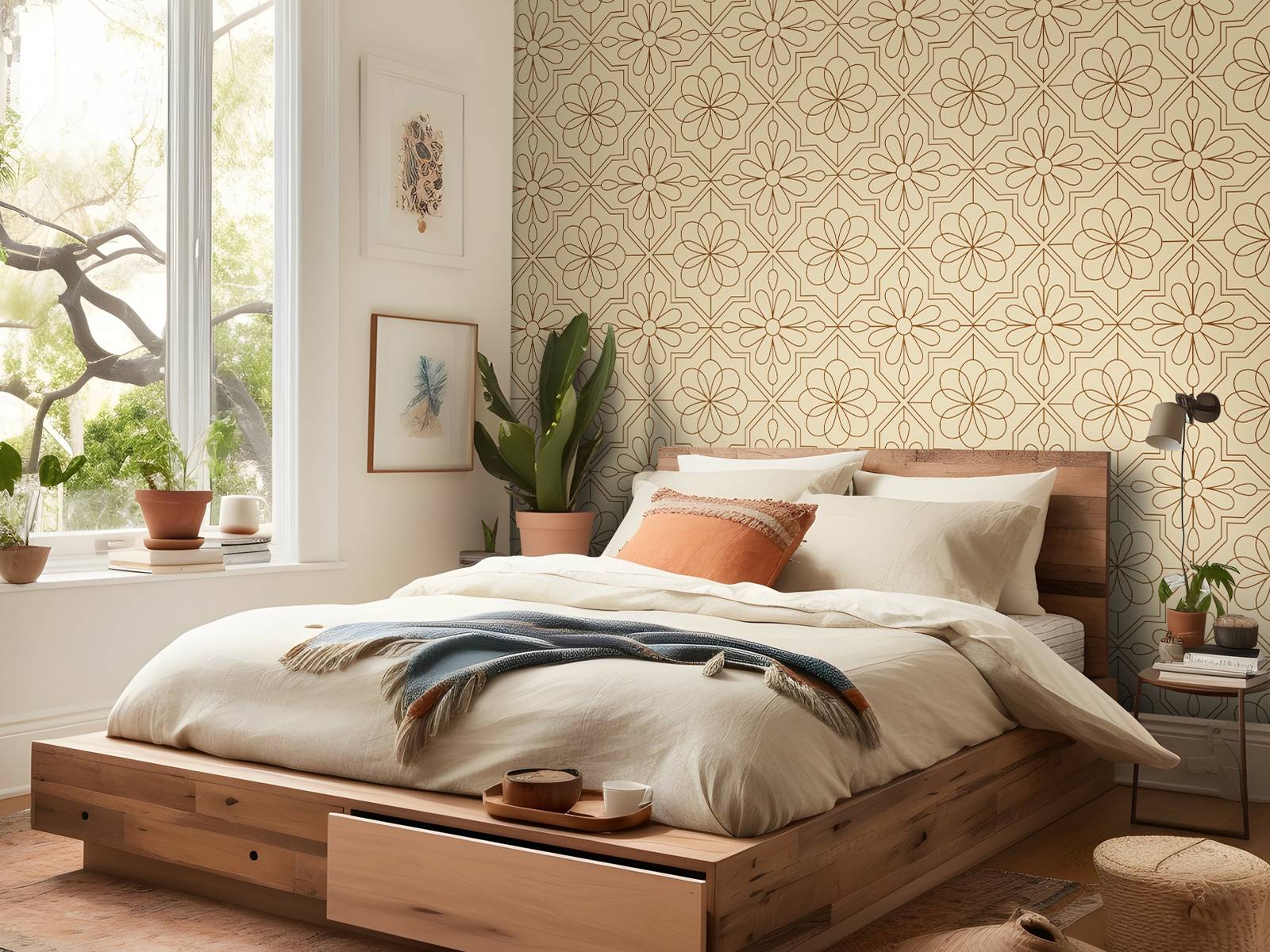 Blomster i retro stil
