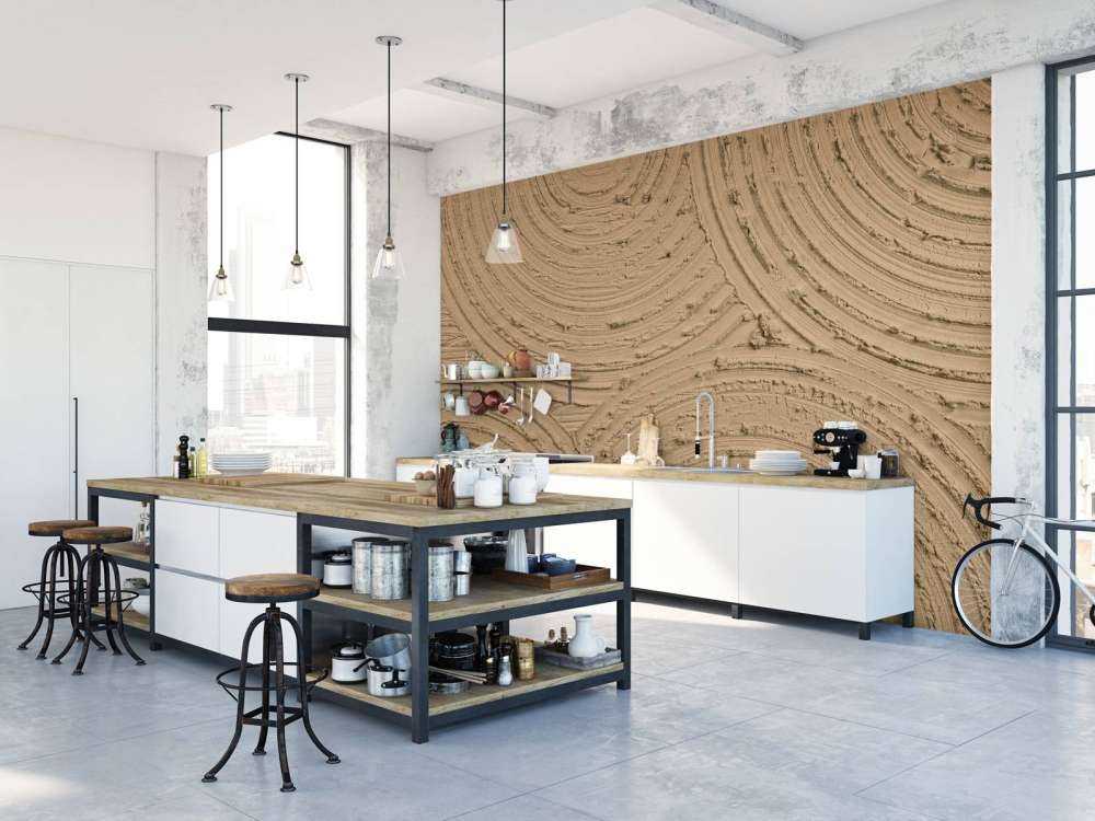 Zen-sirkler grov struktur i gullbrun