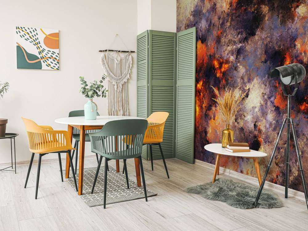 Mørke abstrakte skyer av røyk