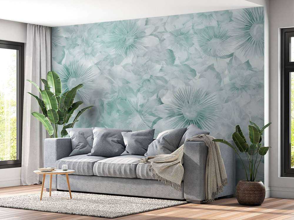 Botanisk akvarell eleganse isete mynte