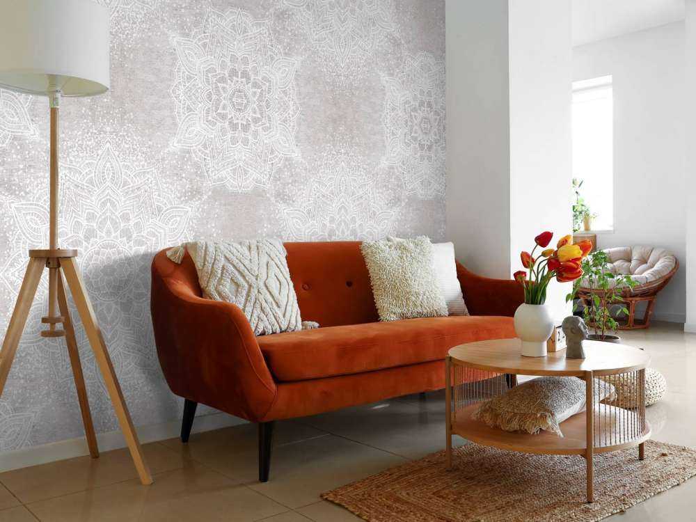 Ibiza vintage mandala_neutral grå