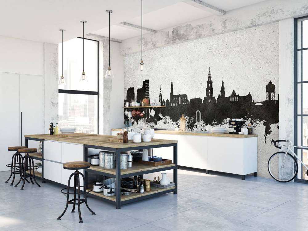 Akvarell silhuett, Groningen