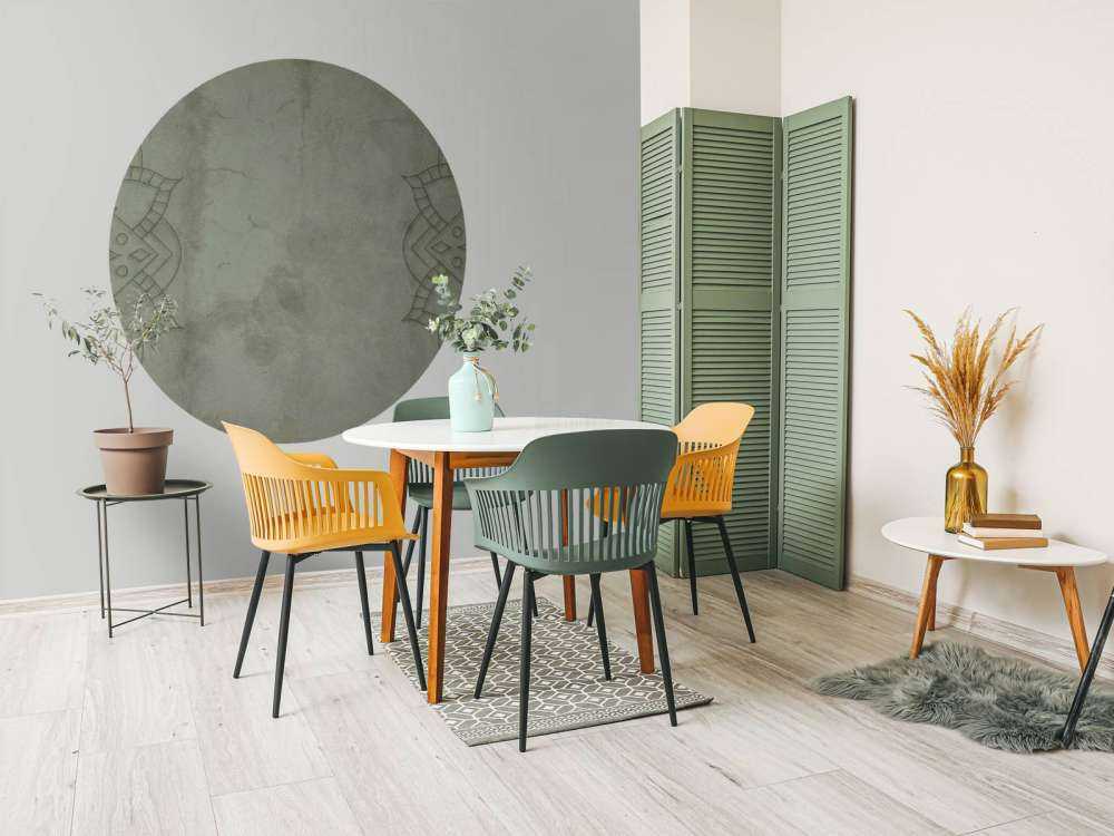 Grønn forvitret mandala