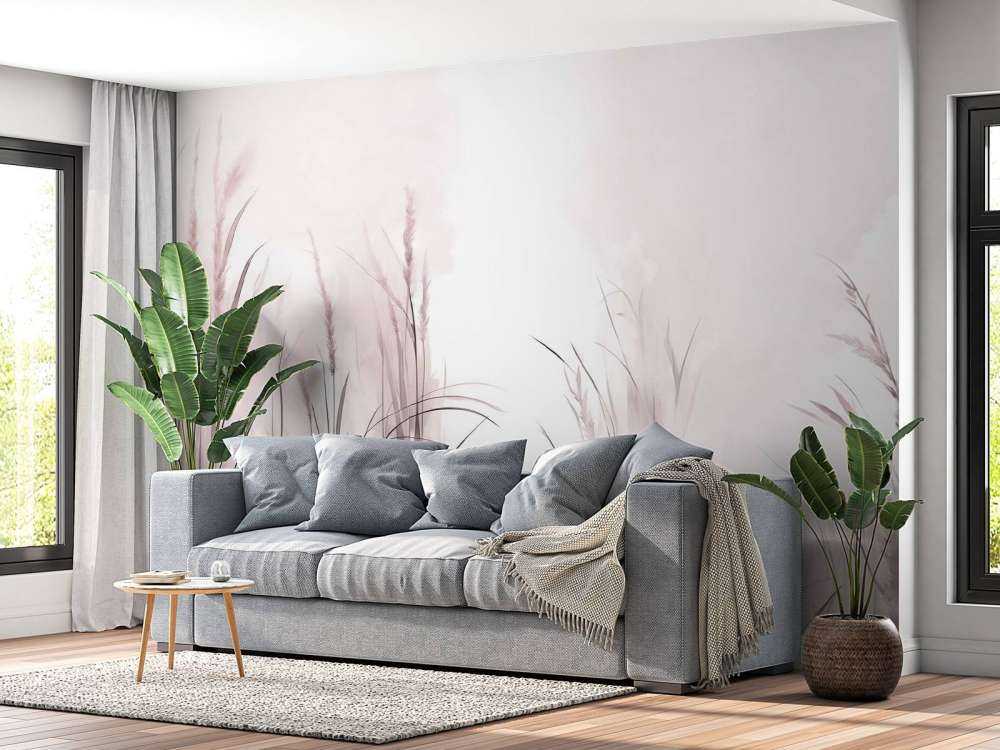 Naturstemning dempet rosa