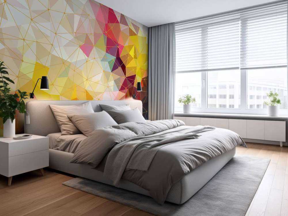 Trykk på fargerike trekanter