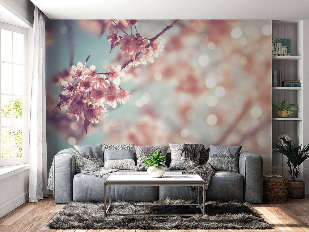 Nærbillede blomstre gren