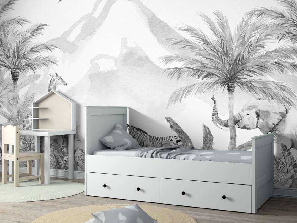 Jungledyr i sort og hvid