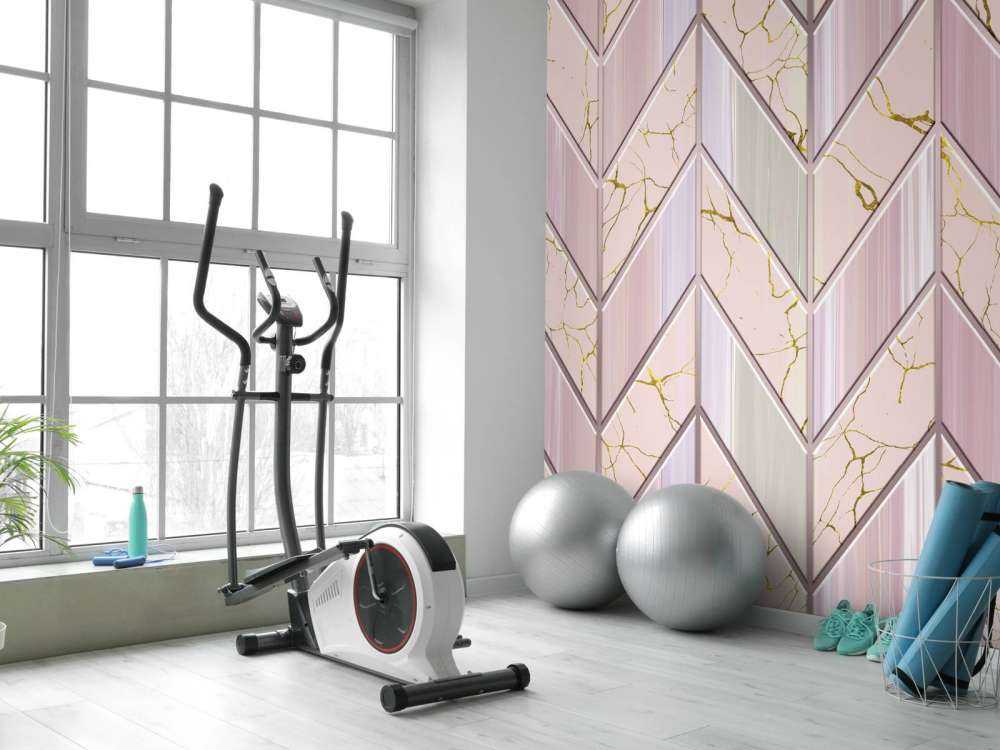 Flisemønster lyserød