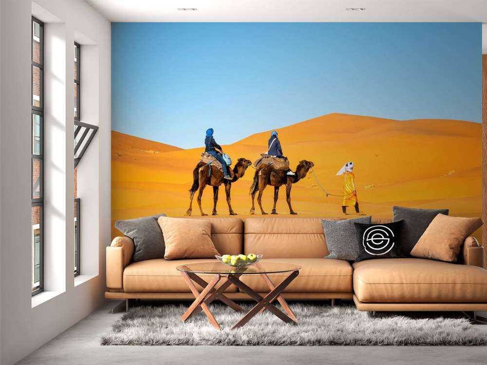 Kameltur gennem ørkenen