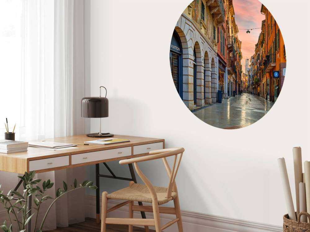 Butiksgade ved solopgang