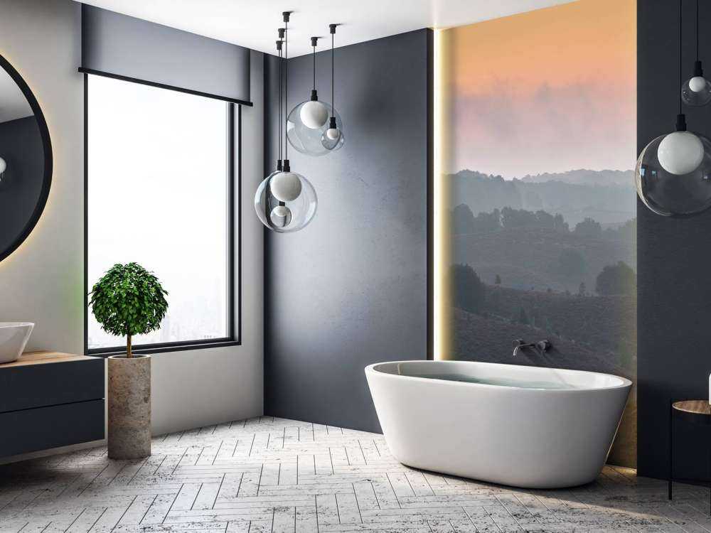 Mørk solopgang på heden