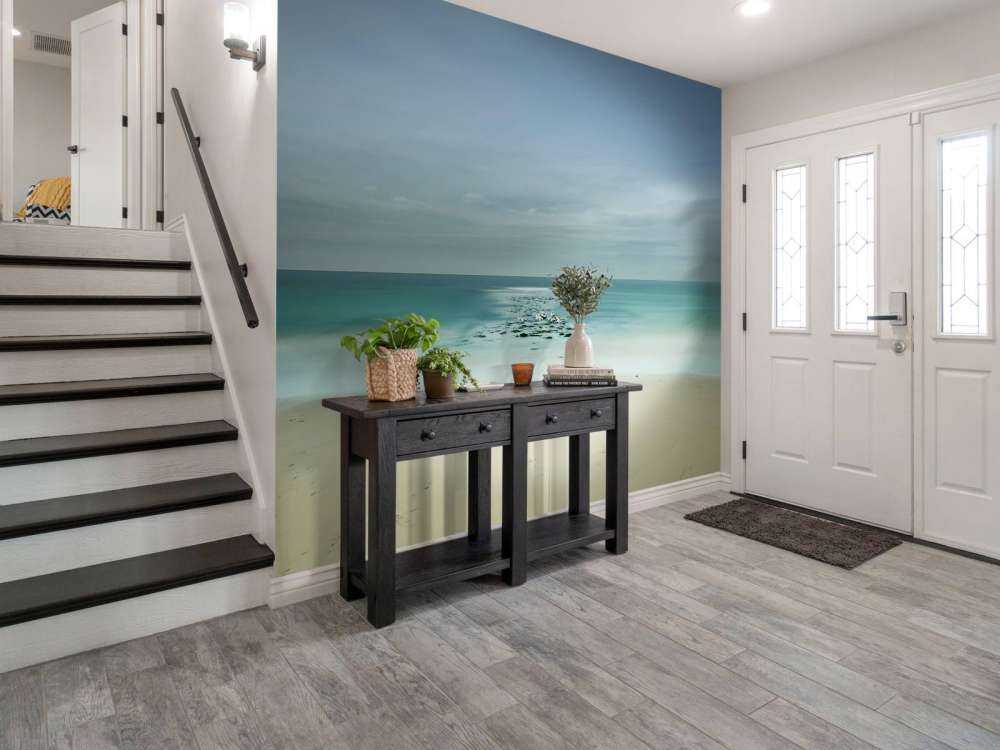 Roligt hav med måger