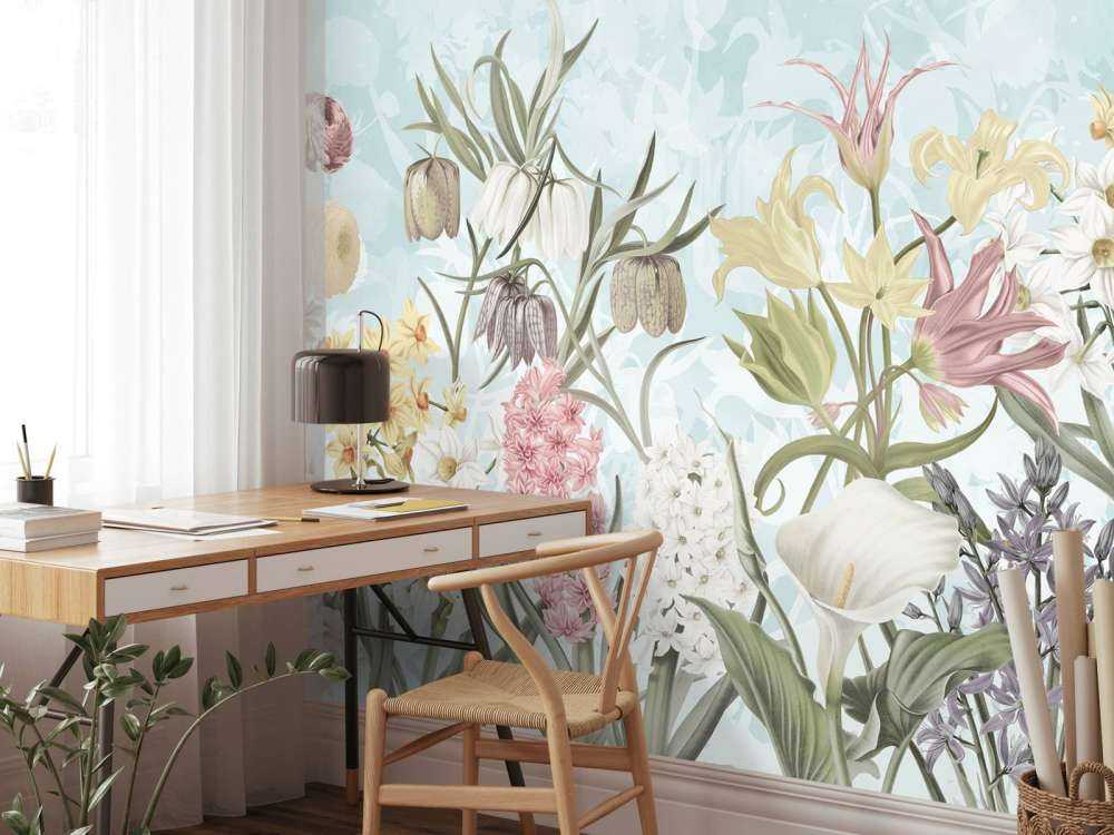 Forår Blomster - Tåget Aqua