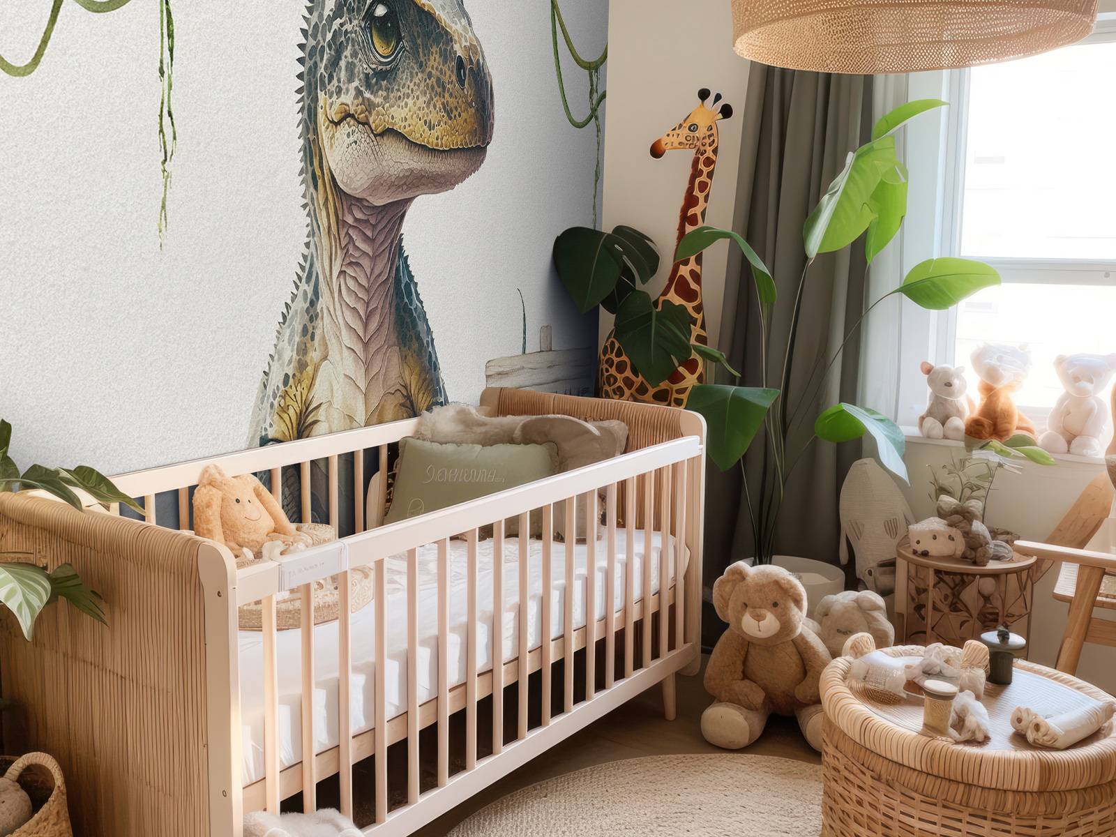 Baby t-rex i junglen