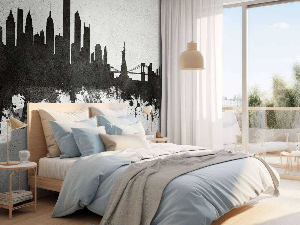 Akvarel skyline, New York