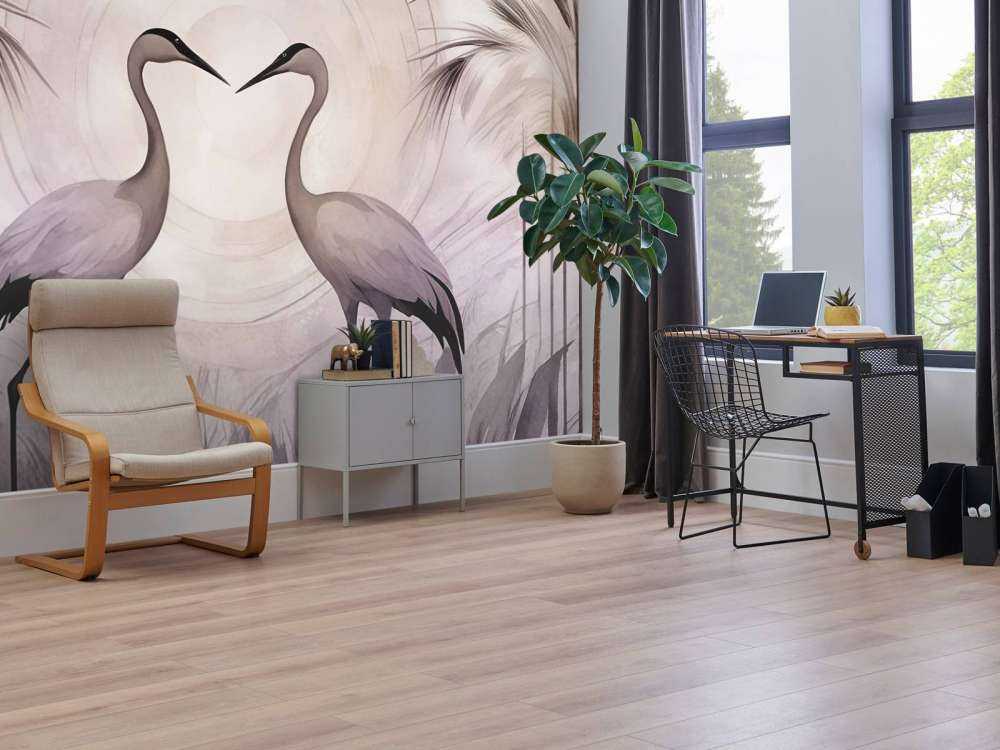 Kraner ved solnedgang grå