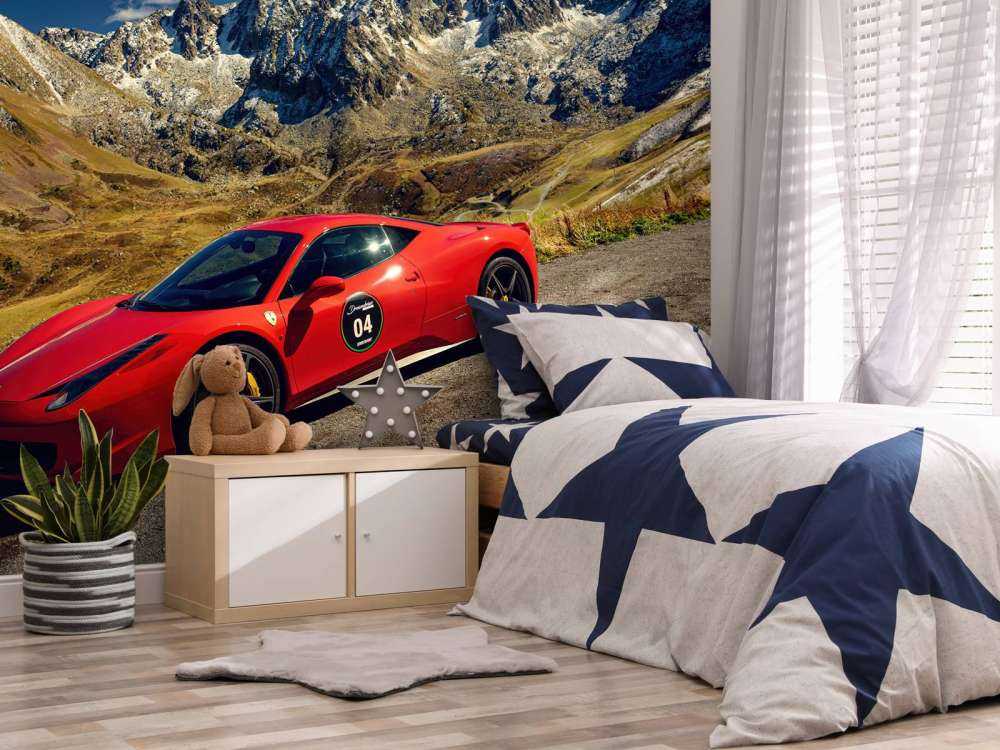Ferrari 458 med alpentoppen