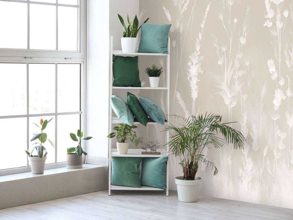 Lavendel Eng Sømløs Sand Beige