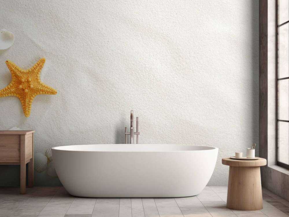 Søstjerne på hvidt sand