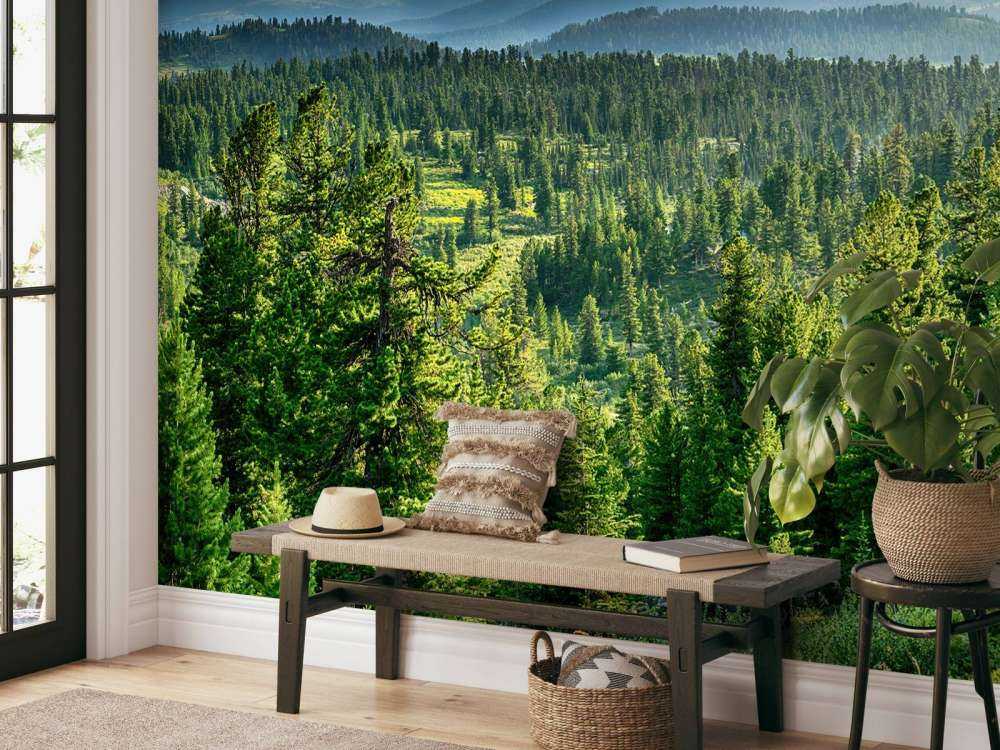 Solnedgang i Ergaki Nationalpark