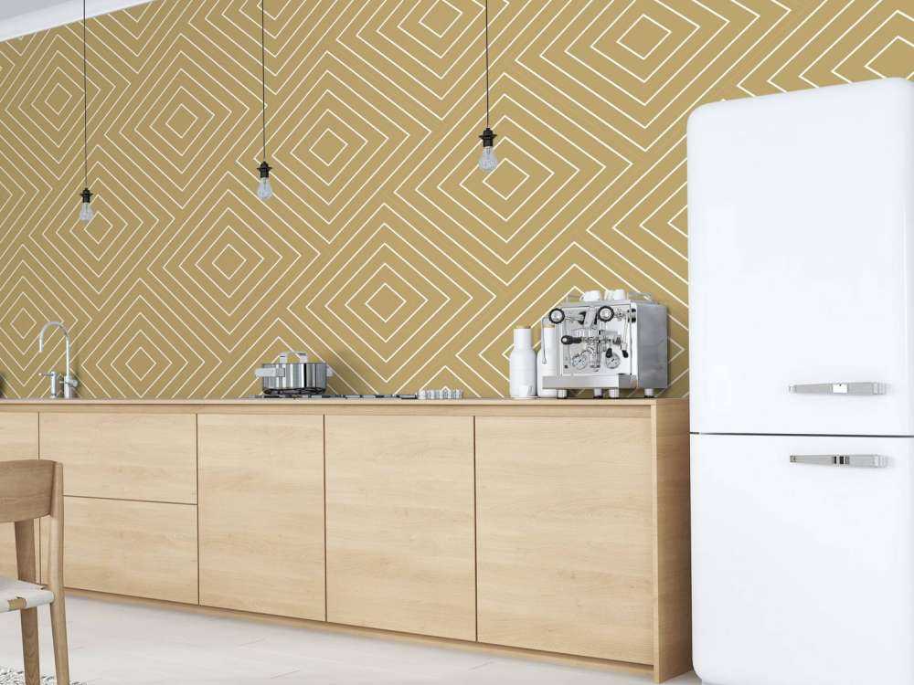 Chevron mønster, guld